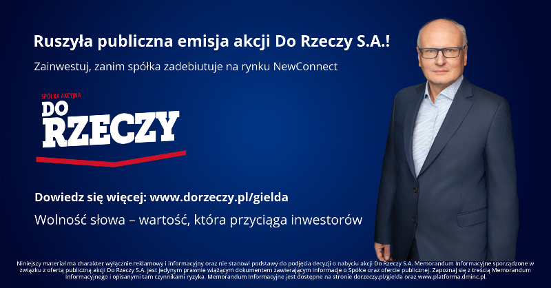 DoRzeczy_pl's tweet photo. To historyczny moment dla mnie i dla Do Rzeczy S.A – mówi Paweł Lisicki, wiceprezes zarządu i redaktor naczelny tygodnika "Do Rzeczy".