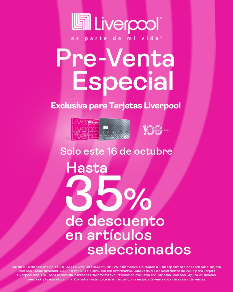 Vivefm106_3's tweet photo. 📷 ¡Adelántate a lo mejor del año con #LiverpoolTehuacan!
#PreVentaEspecial #ViveFM https://t.co/Guu1V3JPOX