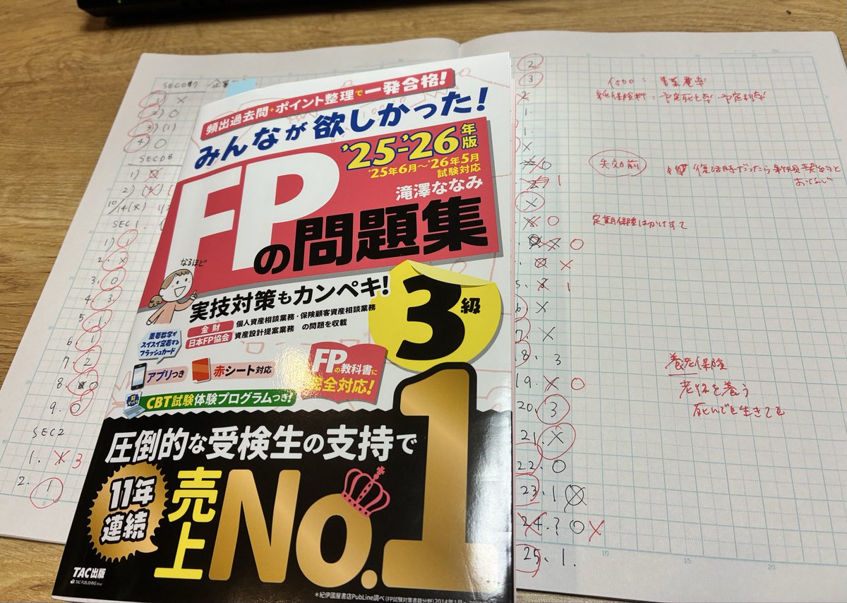 FP3級勉強23日目
みんほし問題集p82~97
リスクマネジメント2周目
個人年金保険の受け取り方による分類
覚えられない😂
#FP3級