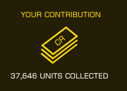 CMDRDanFitz's tweet photo. What a mammoth CG that was, missed out on top 10 by not much at all, but proud of my contribution! A whopping 0.125% of the total contributions! What an awesome ship the T11P is. Utterly in lone! #EliteDangerous #EliteDangerousOdyssey https://t.co/Xl3MliOqs5