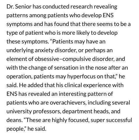 Empty Nose Syndrome tweet media