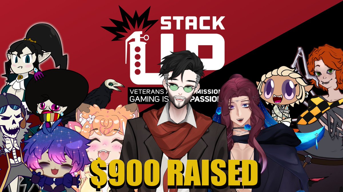 GarrettStrange_'s tweet image. "Outta words for once Cowboy?"
-
Together, we raised $900 for @StackUpDotOrg! I cannot express how much of an honor this has been. This community, these Crows and these friends are more than I could have ever asked for.
Thank you all so much.
#Vtuber #ENVtuber #StackUp #Charity