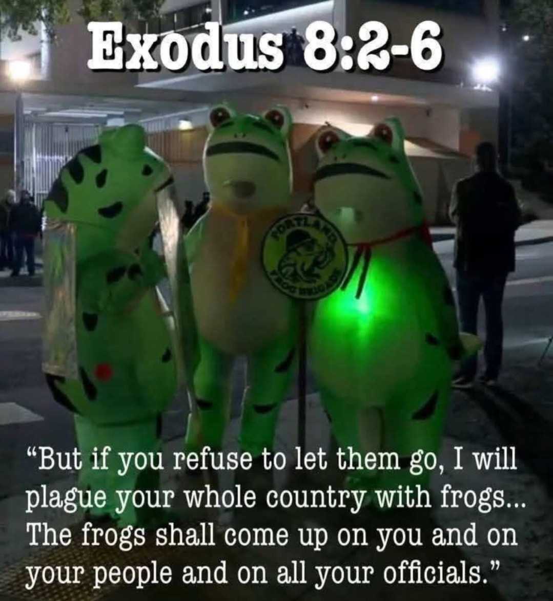 It's getting biblical down in Portland.