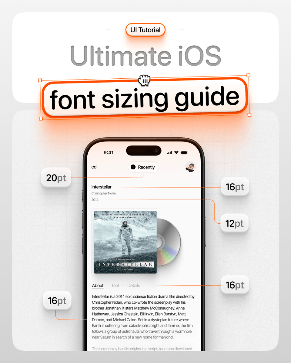 Wanna design an app for iOS?

Here's a full guide on fonts

Save it for later: 🧵