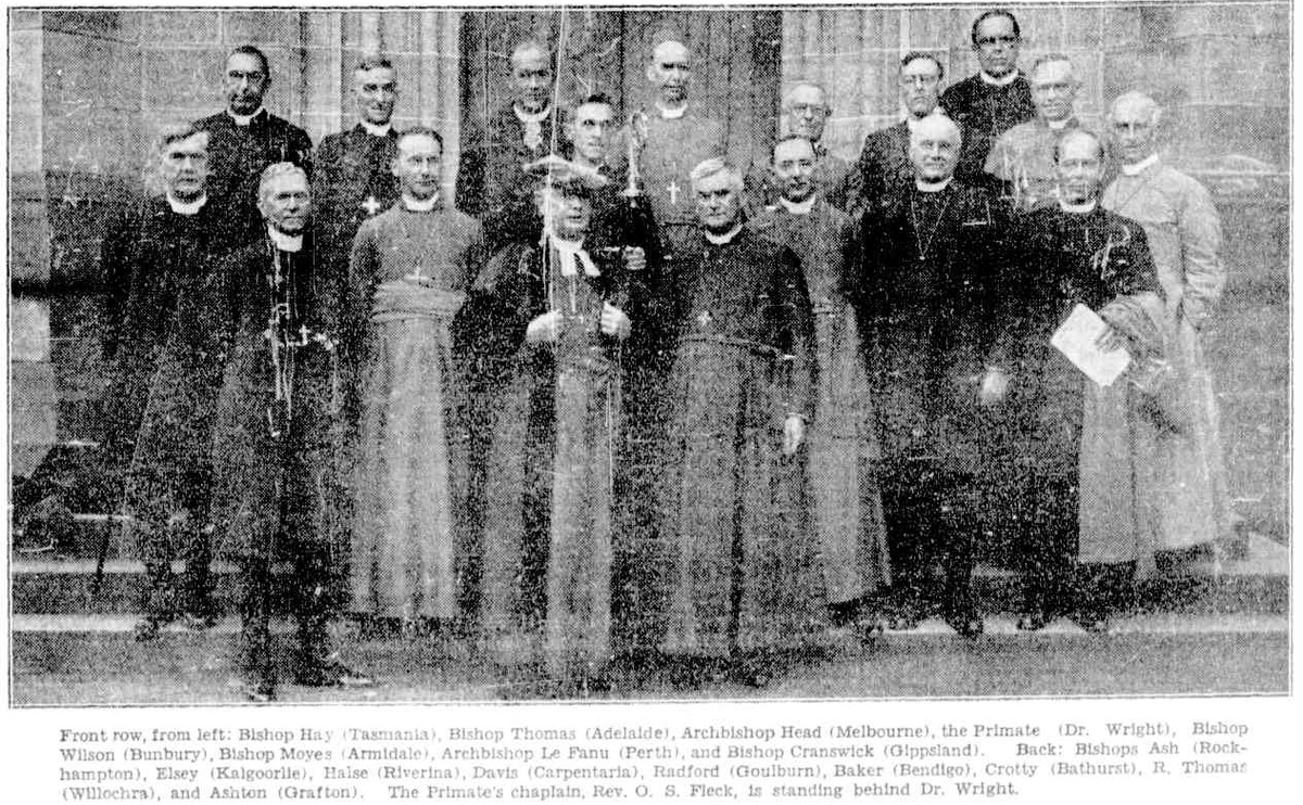 AustAnglican's tweet image. 14 October 1931: the 15th session of General Synod is held in Sydney. The entire GS took 1 hour and 30 minutes! It was a meeting of formalities only, held to satisfy constitutional requirements. Behind the scenes, work progressed on the new church constitution. #anglican #94years