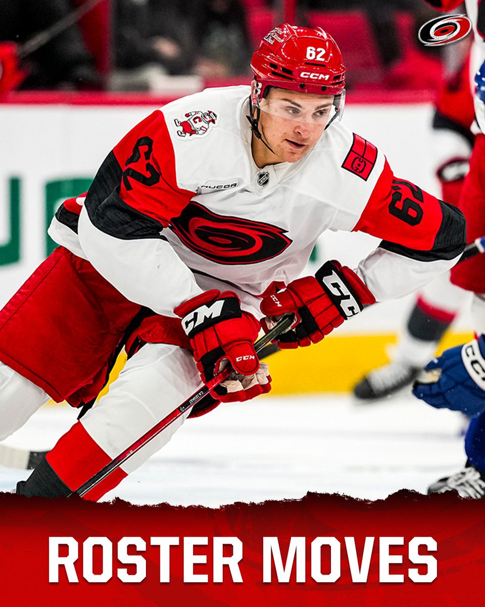 Canes's tweet photo. The #Canes have recalled defenseman Charles Alexis Legault from the @Chicago_Wolves.
We've also placed goaltender Pyotr Kochetkov on injured reserve.
Details » https://t.co/xeOHbdCMFB https://t.co/3SMPMIX7hK