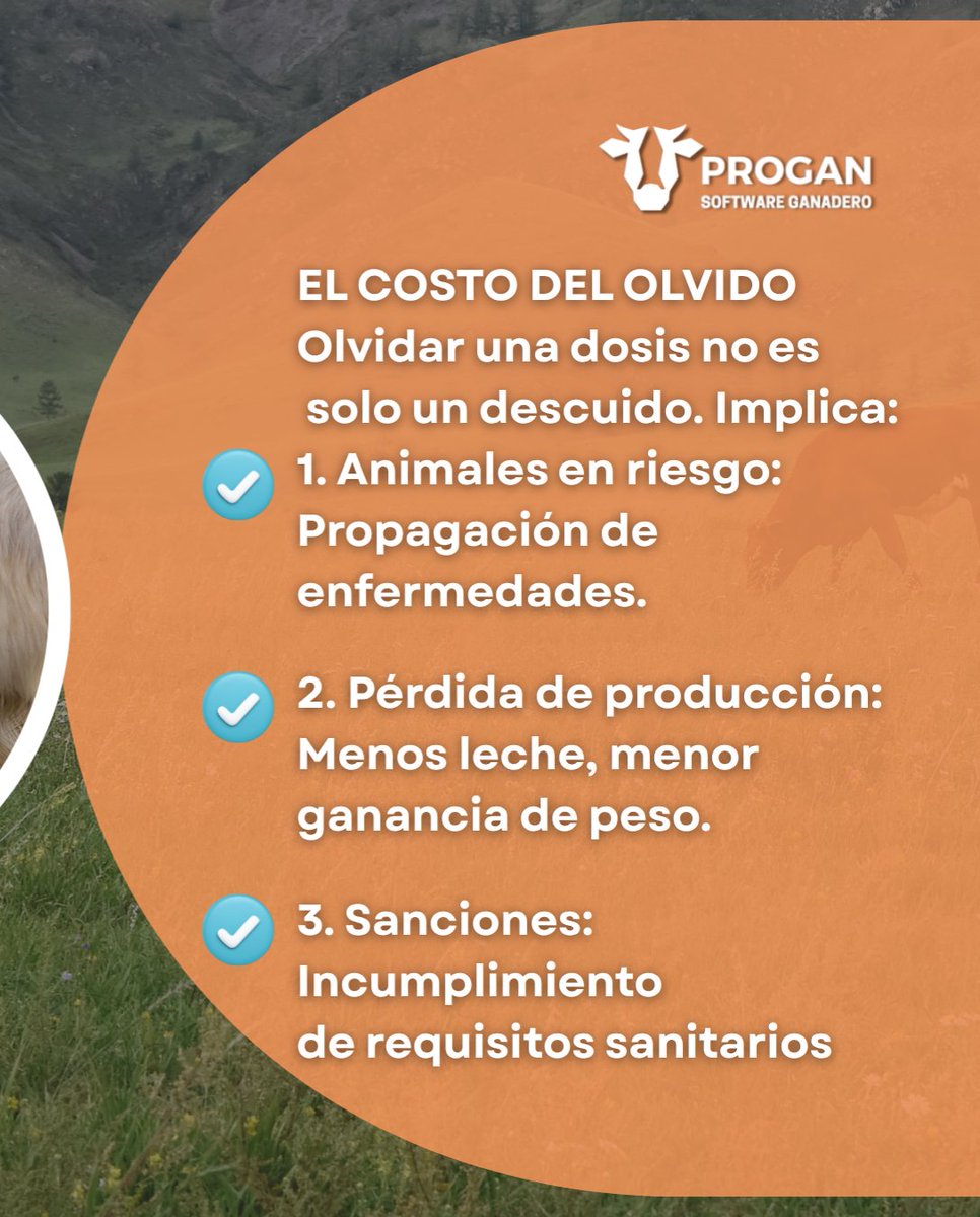 ProganSoftware's tweet image. Epidemias por olvido, ¿te suena? 🐂❌
Garantiza la cobertura total de vacunas y la trazabilidad con tecnología.
PROGAN Software te notifica, registra y protege tu inversión. ¡Cero errores en el manejo sanitario!
progansoftware.com
#SoftwareGanadero #SaludAnimal #PROGAN