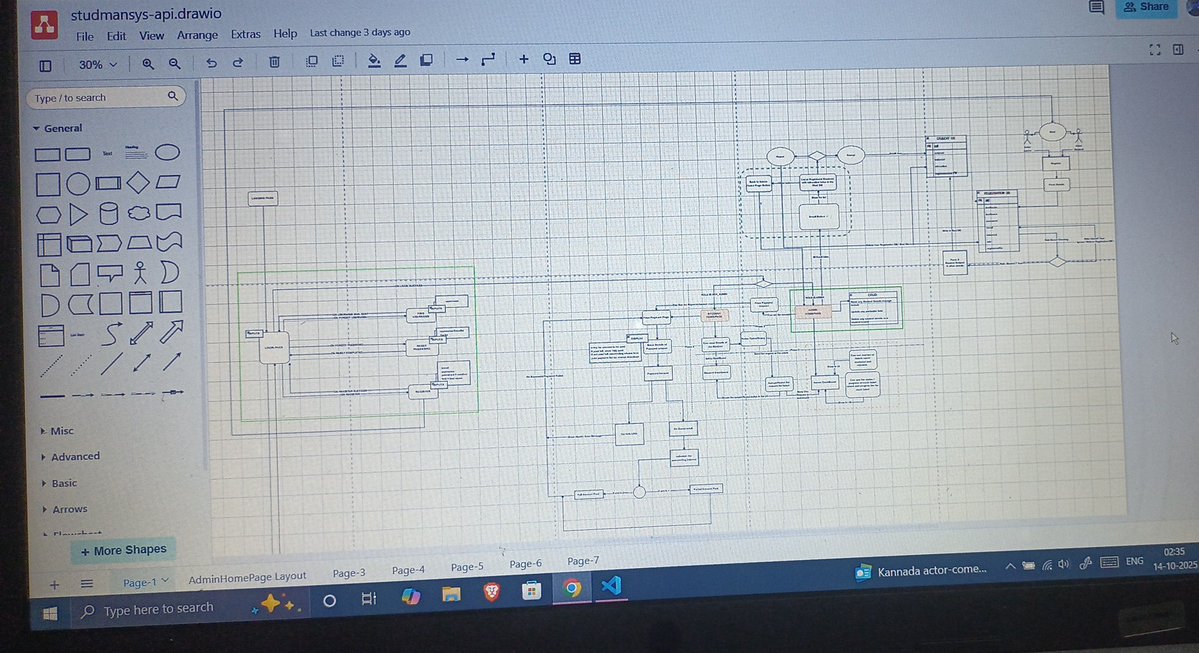 sardinefis's tweet image. - Building a full‑stack Student Management System
- Flow diagram done to streamline development
- Reusable components are challenging but a great learning process
- Phase 1: Role‑based login + CRUD (Admin: full ops, Students: read/update)
#learninpublic #reactjs #springboot
