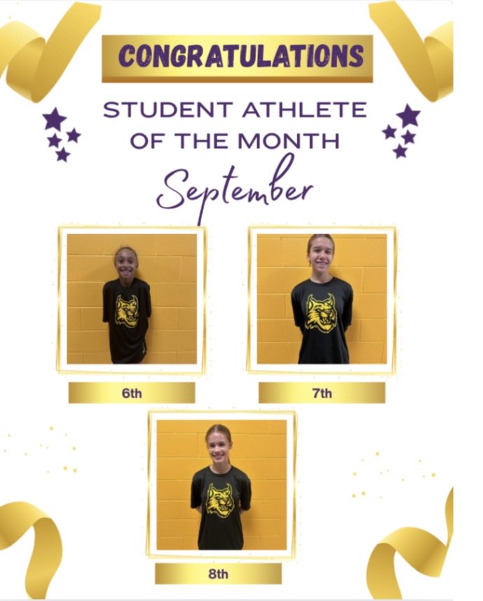 BMSBobcatsGirls's tweet photo. 🎉 Congratulations to Our Student-Athletes of the Month! 
We’re proud to recognize these outstanding athletes for their hard work, leadership, and dedication. Their commitment to excellence in the classroom and in competition sets a powerful example for all! @BulverdeMSCISD https://t.co/B7eGmYzgVx