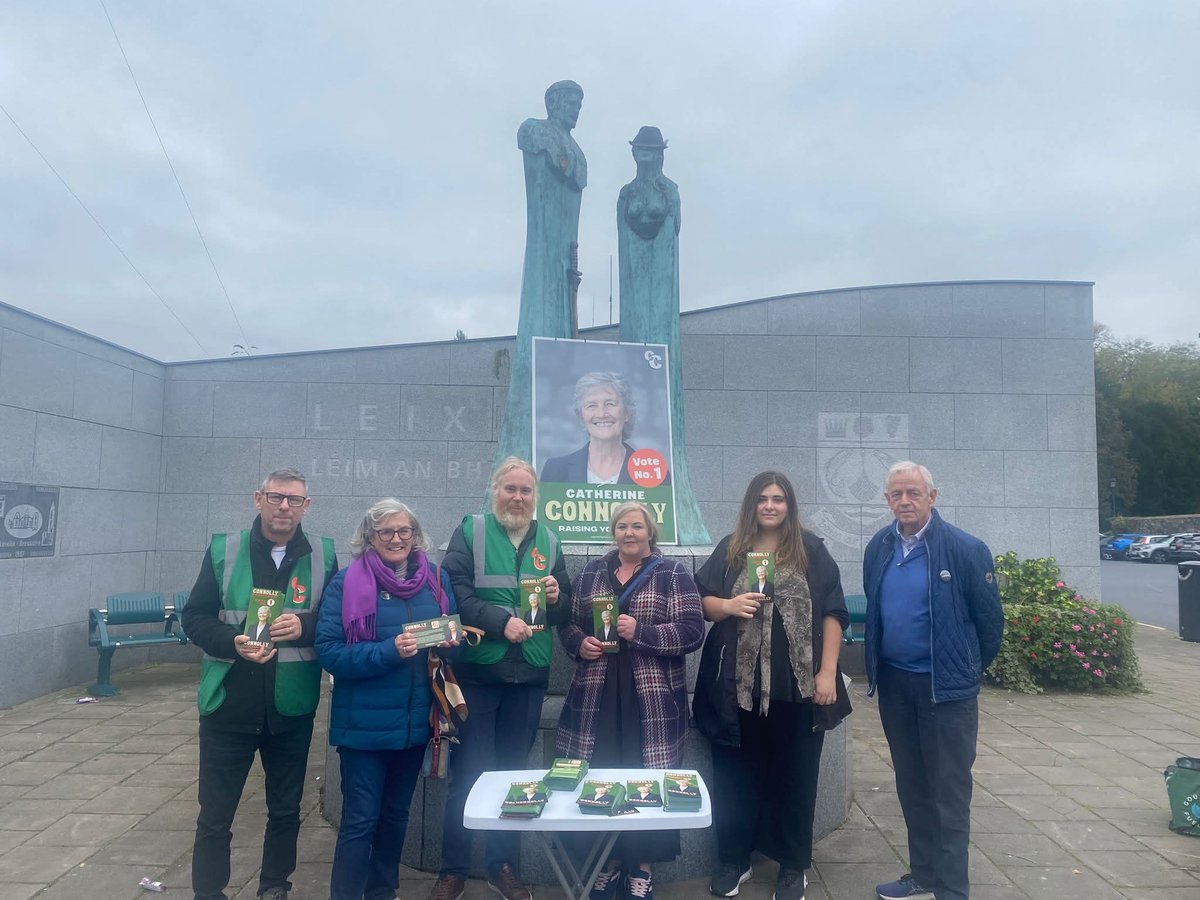 Lá dearfach eile againn do Catherine i Léim an Bhradáin inné.

Bí cinnte do vóta a chaitheamh ar an 24 Deireadh Fómhair agus do ghuth a úsáid #Leixlip