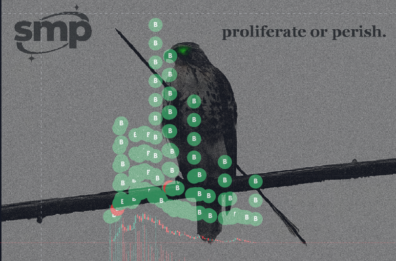 1 or 2 more larps to shake out.

&amp; a chain to revive. 

$SMP will curl. It's the best ROI on the chain. It's a first mover in culture. It's one of few with crosschain appeal. The core never quit. 

Thing is though... this time, tourists need not apply for round 2. 🟢