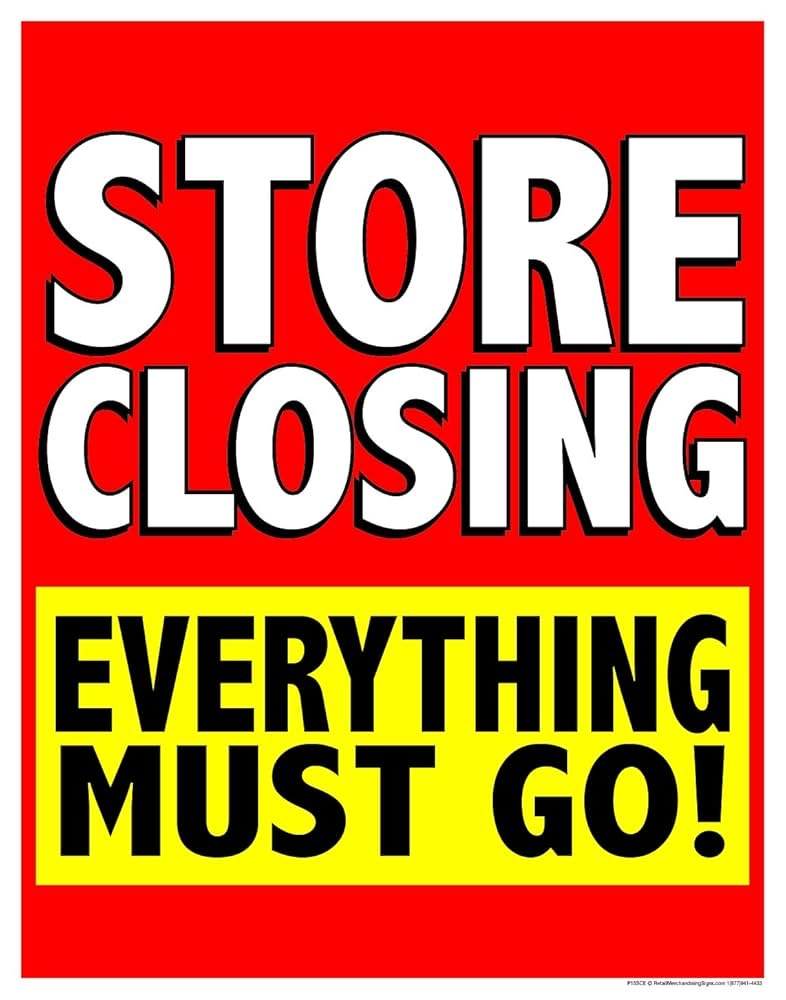 1of1THE0NLY1's tweet image. when it’s time for the old story to die, you don’t get to pick & choose what stays & what goes… grand opening, grand closing #everythingmustgo