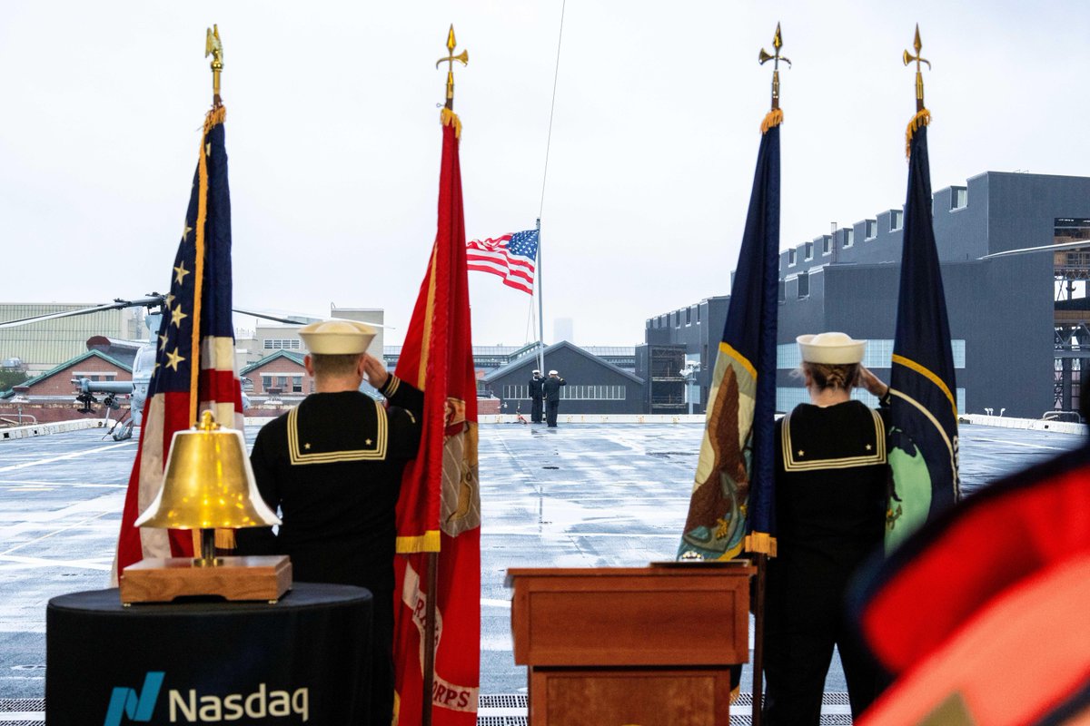 ⚓ ️<a href="/Nasdaq/">Nasdaq</a> was honored to kick off the <a href="/USNavy/">U.S. Navy</a> and Marine Corp’s 250th anniversary in Philadelphia - the birthplace of both the Continental Navy and the Philadelphia Stock Exchange, now Nasdaq PHLX, which was founded in 1790.
 
From ship tours to flyovers, we celebrate a shared