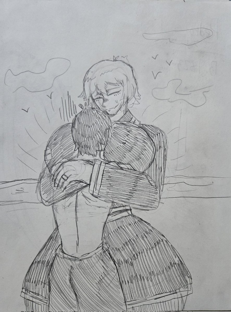 WDK_Dos's tweet image. Hugging art finished