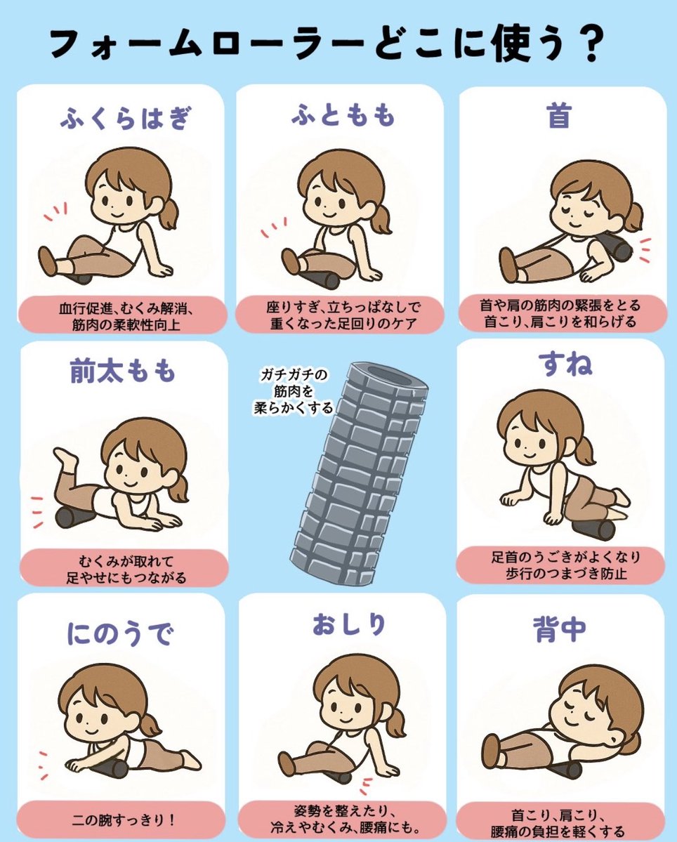 hikari_ccccc's tweet image. 首・肩・腰がこってる人は、これマジで試してみてほしい!
自分の力じゃマッサージするのにも限界があるけど、電動フォームローラーを使っていると振動がじんわり筋肉に届いて、心地よくほぐす感覚があるんだよね。
毎晩5分ケアするだけで、疲れやだるさが少しずつ和らぐ感じ