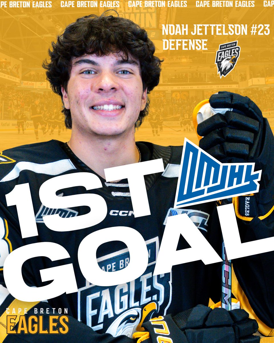 Congratulations to Eagles Defenseman Noah Jettelson on scoring his first QMJHL goal this weekend.

#GoEaglesGo