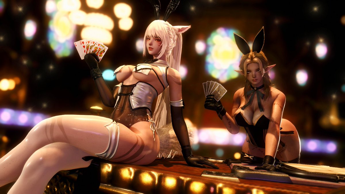 Asta_xiv's tweet photo. Come play with the lucky bunnies @BeccaLebonNsfw https://t.co/vT2PABU50N