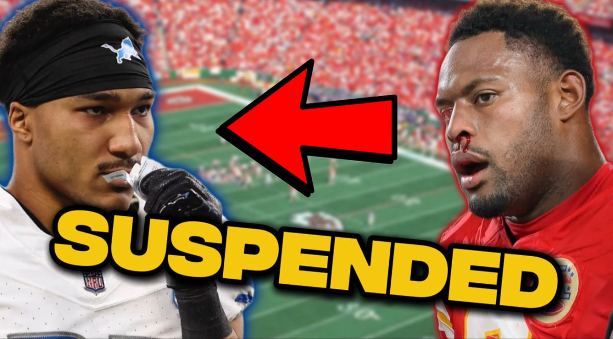 InWinMode's tweet photo. Lions’ Brian Branch suspended 1 game for post-SNF hit on JuJu Smith-Schuster. NFL sends a message. 👀
#nfl #lions #BreakingNews 

https://t.co/JjSQXVuIVh https://t.co/jyTXbNCYh0