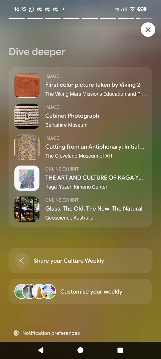 ardpok's tweet image. Mars in Color 
Civil War Veterans #suit
Tree of Jesse #Jesus
Kaga Yuzen&apos;s Art #watercolor 🎭 
&amp;amp; Glassy Wonders #tektites 

Hey, I&apos;m sharing my Culture Weekly with you! Check it out and sign up for your own.
[ artsandculture.google.com/culture-weekly… ] #GoogleArts / #MarsInLivingColor #xArtCulture