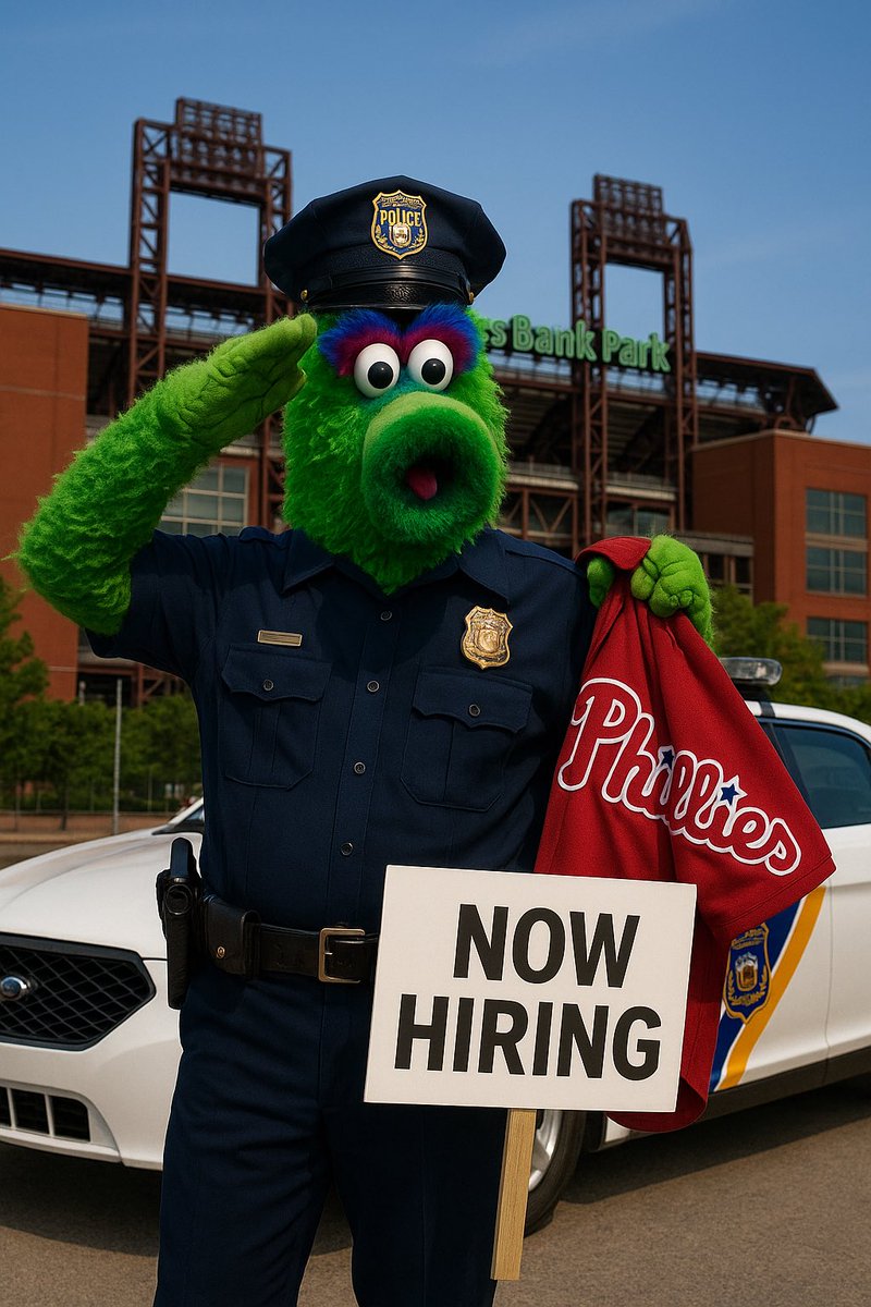 andythecop's tweet image. I helped the Phanatic find a new job. He told me that it was time for a change.