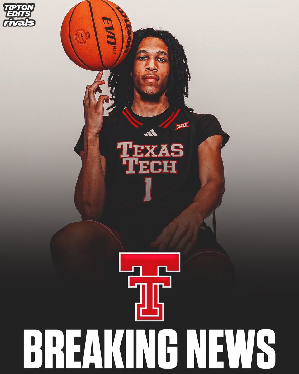NEWS: 4⭐️ Dakari Spear has committed to Texas Tech, he tells <a href="/Rivals/">Rivals</a>. 

The 6-4 shooting guard out of Dallas is a top-75 recruit in the 2026 class. 

“Time to bring that energy to Lubbock and make some history. Let’s get it! 🔴⚫️”

on3.com/rivals/news/4-…