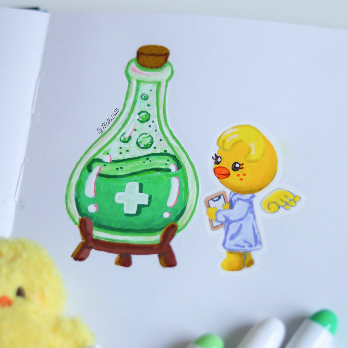 Melli0325's tweet photo. Brewing up a healing potion~

#straykidsfanart #skzoo https://t.co/xH9ByFLTLT