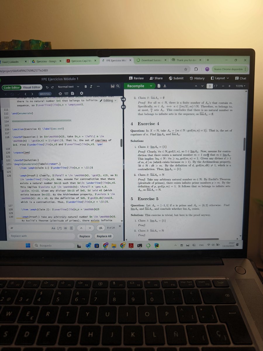 Pasar los ejercicios a LaTeX me está dejando más calvo de lo que me he quedado haciéndolos.