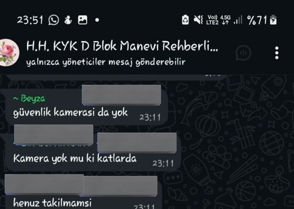 diyetnazkancik's tweet image. Bilecik kyk kız yurdunda yeni yapılan ek binada korkunç şartlarda yaşıyoruz. Gece odalara biri giriyor koridorda kamera yok. Erkek işçiler defterlere notlar yazıyor. Eşyalar çalınıyor. Yeni yurt olmasına rağmen sıcak su yok duşlar buz gibi. Kaloriferler kapalı