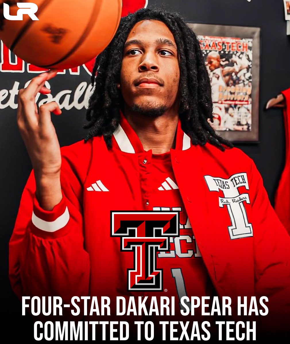 Sam Kayser (@247hshoops) on Twitter photo NEWS: 2026 4⭐️ Dakari Spear has committed to Texas Tech, he told <a href="/LeagueRDY/">League Ready</a>.
Spear is a 6-foot-5 guard with long arms who can really score the ball and has extremely high-upside on the defensive end.
He chose the Red Raiders over Syracuse, Vanderbilt, Texas A&M and Virginia NEWS: 2026 4⭐️ Dakari Spear has committed to Texas Tech, he told <a href="/LeagueRDY/">League Ready</a>.
Spear is a 6-foot-5 guard with long arms who can really score the ball and has extremely high-upside on the defensive end.
He chose the Red Raiders over Syracuse, Vanderbilt, Texas A&M and Virginia