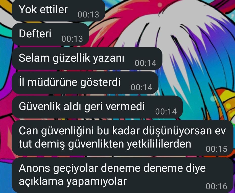 justacelyaa's tweet image. Yeni açılan Bilecik YENİ HALİME HATUN KIZ YURDU KYK Yurdunda erkek personellerin sabah akşam elini kolunu sallayarak gezdiğine ve odalara girip eşyaları karıştırdıklarını iddia eden öğrenciler var, yurt ayaga kalkmis‼️
Bize iletilenler bunlar‼️‼️‼️