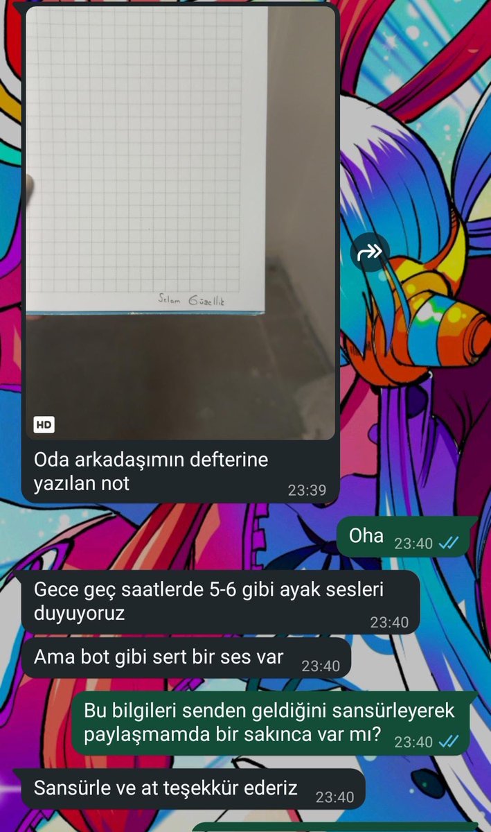 justacelyaa's tweet image. Yeni açılan Bilecik YENİ HALİME HATUN KIZ YURDU KYK Yurdunda erkek personellerin sabah akşam elini kolunu sallayarak gezdiğine ve odalara girip eşyaları karıştırdıklarını iddia eden öğrenciler var, yurt ayaga kalkmis‼️
Bize iletilenler bunlar‼️‼️‼️