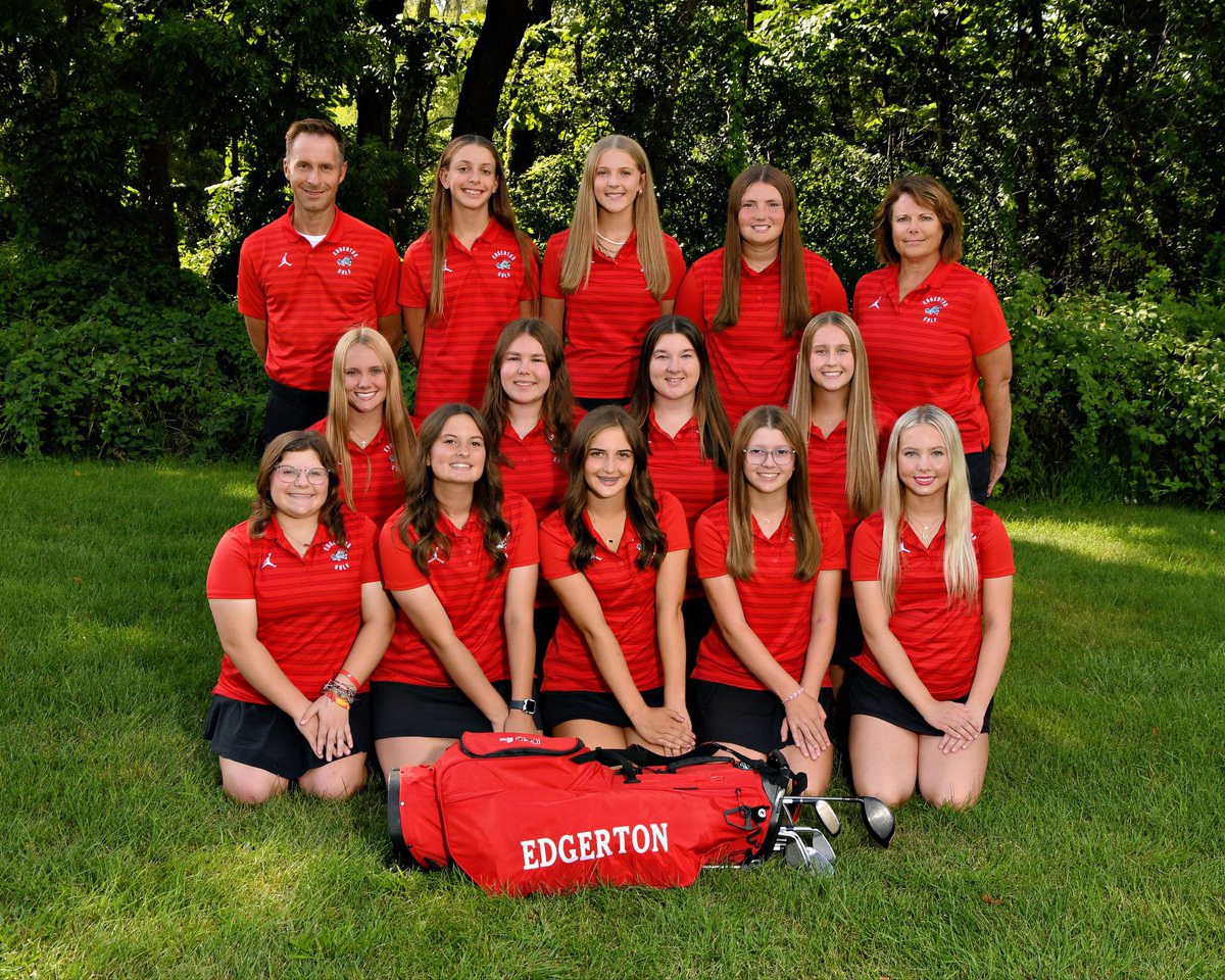 After round one of the <a href="/wiaawi/">WIAA</a> girls’ golf state championship, the Edgerton Crimson Tide are in first place. <a href="/Claudiaj_3/">Claudia Jenny</a> leads the way for Edgerton with an 83. The Tide sits 7 strokes ahead of Colfax/Elkmound with 18 holes to play at <a href="/URidgeGolf/">University Ridge Golf Course</a> tomorrow. 
#wiaagolf #wihsgolf