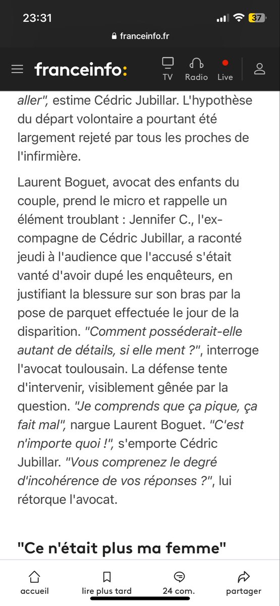 AAL_Lou's tweet photo. @DidierCloerec @Kjvhhhjj Complètement est la preuve en est ici. J’attendais tellement qui parle de l’expertise du légiste pour vérifier la véracité des propos de son ex https://t.co/BL5pAbL4KR