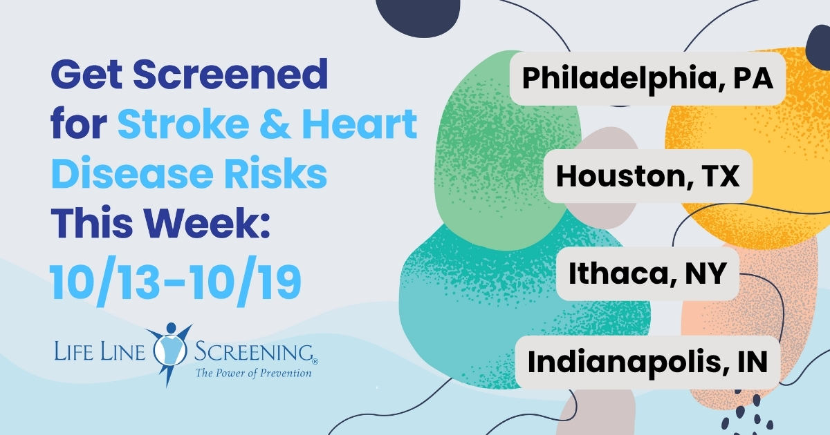 Life Line Screening will be serving communities in Philadelphia, Houston, Ithaca, Indianapolis and many other locations this week. Find a location and take charge of understanding your stroke and heart disease risk today. hearthealth.lifelinescreening.com/?utm_source=x&…