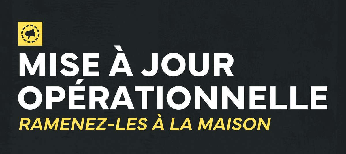 🟡 Quatre cercueils d’otages décédés sont actuellement escortés par les forces de Tsahal et du Shin Bet en direction d’Israël, où ils seront transférés au Centre national de médecine légale pour des procédures d’identification. Tsahal appelle le public à faire preuve de