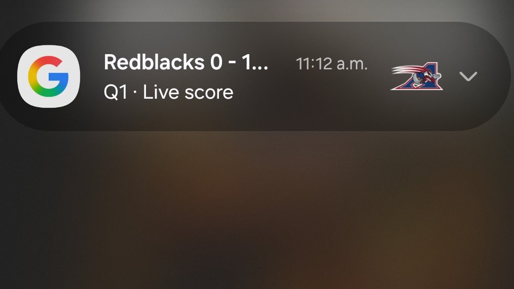 Google with the CFL LATE NEWS on the Als logo