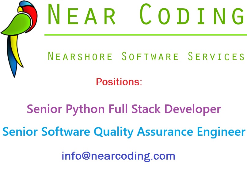 NearCoding's tweet image. Near Coding is looking for a Senior .NET Full Stack Software Developer and a Senior Software Quality Assurance Engineer 
Senior Python Developer 
lnkd.in/epM_xDEr 
Software Quality Assurance Engineer - 100% Remote 
lnkd.in/eMjUZ95C