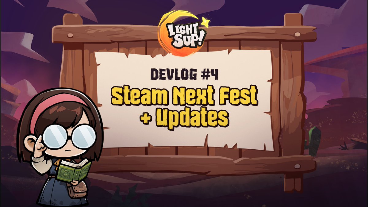 ✨Steam Next Fest is here, and we're taking part!✨
Check out our latest devlog, watch the new LightSup! trailer, &amp; try out our updated demo during #SteamNextFest!

Read the devlog here 👀
store.steampowered.com/news/app/22667…

Try the demo 🎮
store.steampowered.com/app/2266750/Li…
#indiegame #indiedev