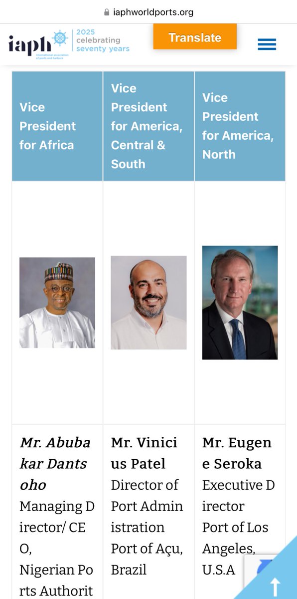 toluogunlesi's tweet image. Nigeria’s @Abudantsoho (MD @nigerianports) assumes office as Vice President for Africa of @IAPHWorldPorts 

thedailycircular.ng/2025/08/28/10-…