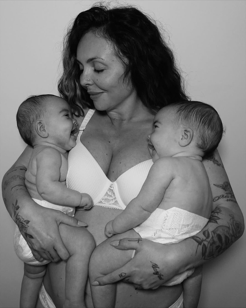 Jesy Nelson in adorable new photos with her twin girls.