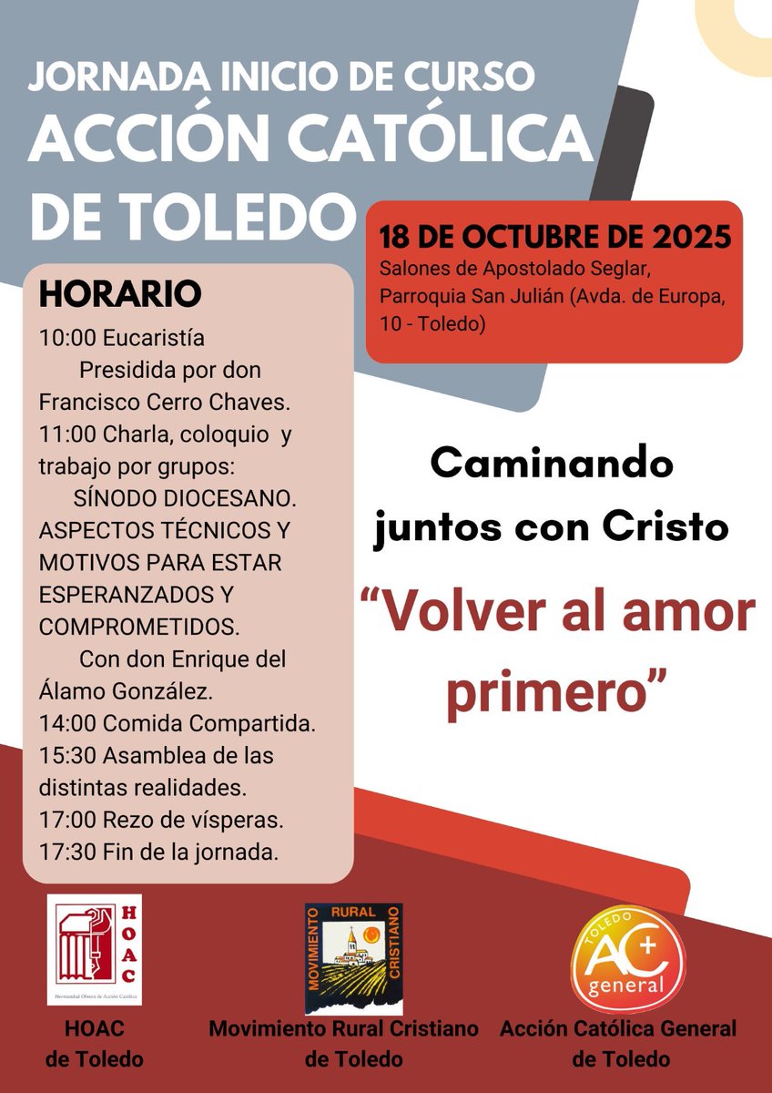 Jornada Inicio de curso el 18 de octubre ¿Te lo vas a perder?