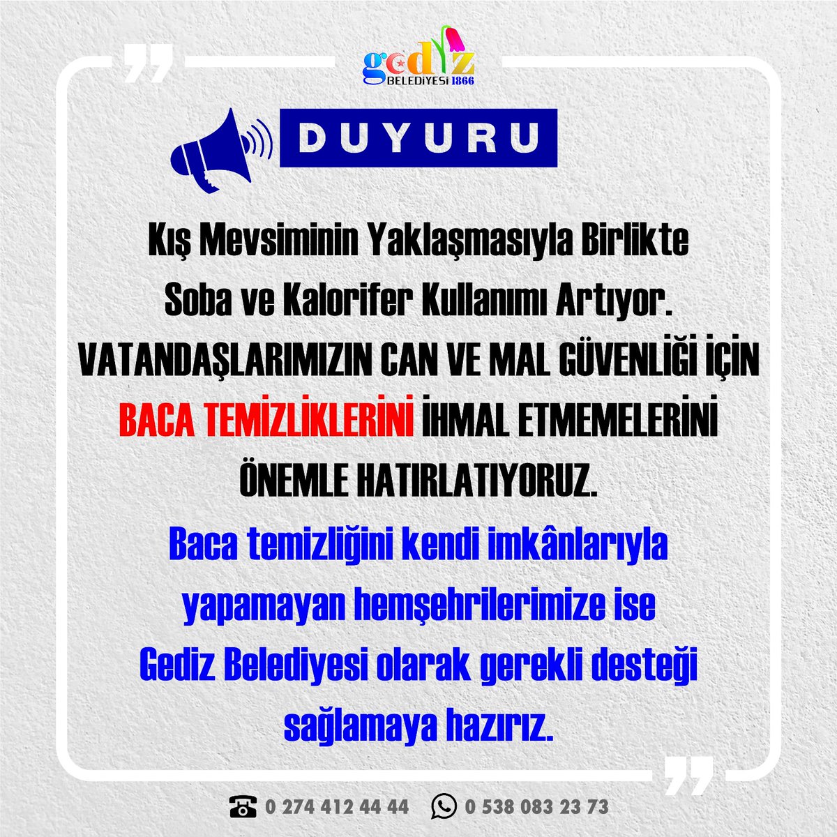 Gediz Belediyesi (@gedizbld) on Twitter photo 