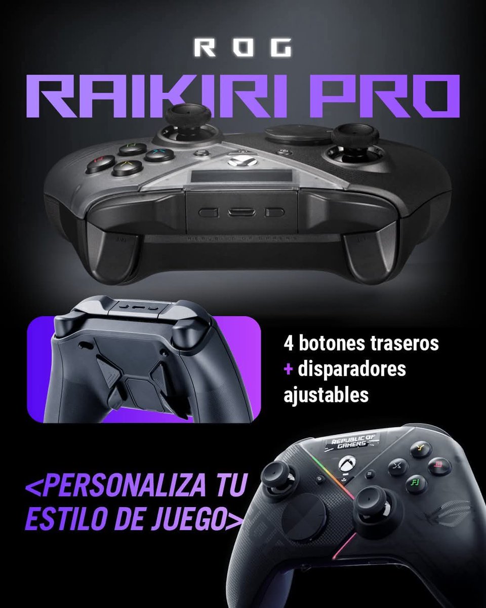 ROGMorelia's tweet photo. ¿Gatillo rápido o gatillo de recorrido largo?

Con el ROG Raikiri Pro no tienes que elegir sólo uno, puedes tener ambos 🎮🔥

DISPONIBLE AQUÍ ✅
https://t.co/F4xLDjjiYH

#ROG #RaikiriPro https://t.co/jLeQr6tn63