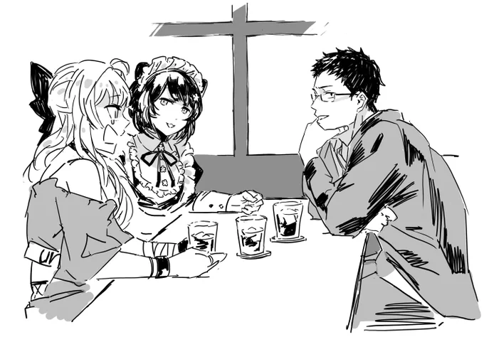 食べ物のお話しずっとしてて欲しい
#いぬいらすと #流石神絵師 #社築納品物 