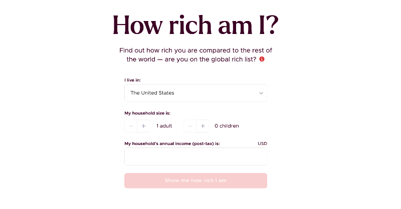 givingwhatwecan's tweet photo. 1. Here's a calculator to see how you rank
2. Yes, this takes into account differences in cost of living