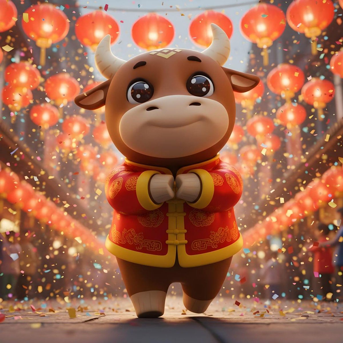 BinanceBabyBNB's tweet photo. 《牛運來》
牛轉乾坤福滿倉，
犇來財勢勝春光。
錢潮浪裡乘風起，
幣海浮金照吉祥。 https://t.co/rJzIit4XN2