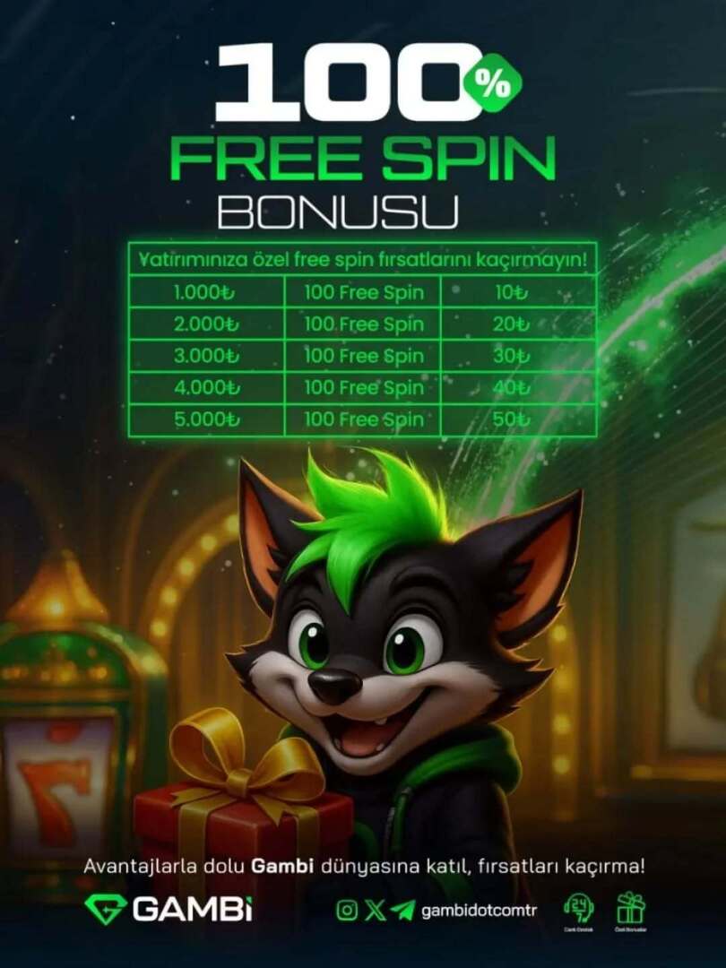 Don't miss out on our exclusive 100% Freespin offer! Enjoy fast withdrawals and enhanced gaming with our bonus. Seize your chance now! #Gambi #GambiCasino #bonus #freespin #onlinecasino  
Güncel giriş: ift.tt/aRMTVHY
