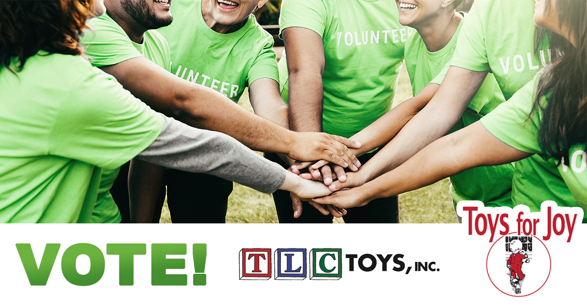 💰 It's time to make your voice heard! Two awesome charities are going head-to-head for a $2,000 donation from Connexus this October — and you get to choose the winner! 🏆 
Vote @ ow.ly/IGsQ50WzA4h

TLC Toys Inc.  🫶  Toys for Joy

#Charity | #Donation