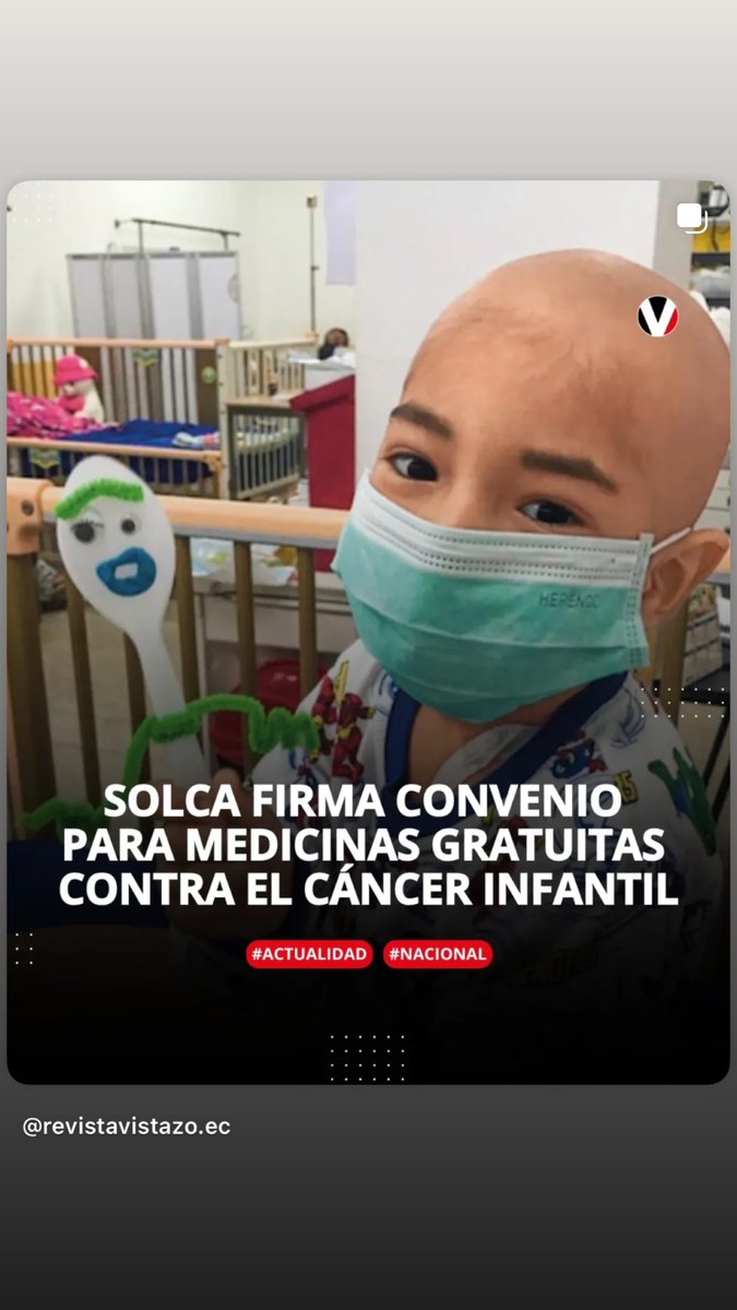 Una noticia que llena el corazón! 🥹💛
Saber que SOLCA  formará parte de la Red Global de Medicina Gratuita para Niños con Cáncer en Ecuador es una verdadera luz de esperanza.  Esta alianza significa vida, para cientos de familias que cada día luchan por sus pequeñ<a href="/s/">『S』</a>  guerrer@s.