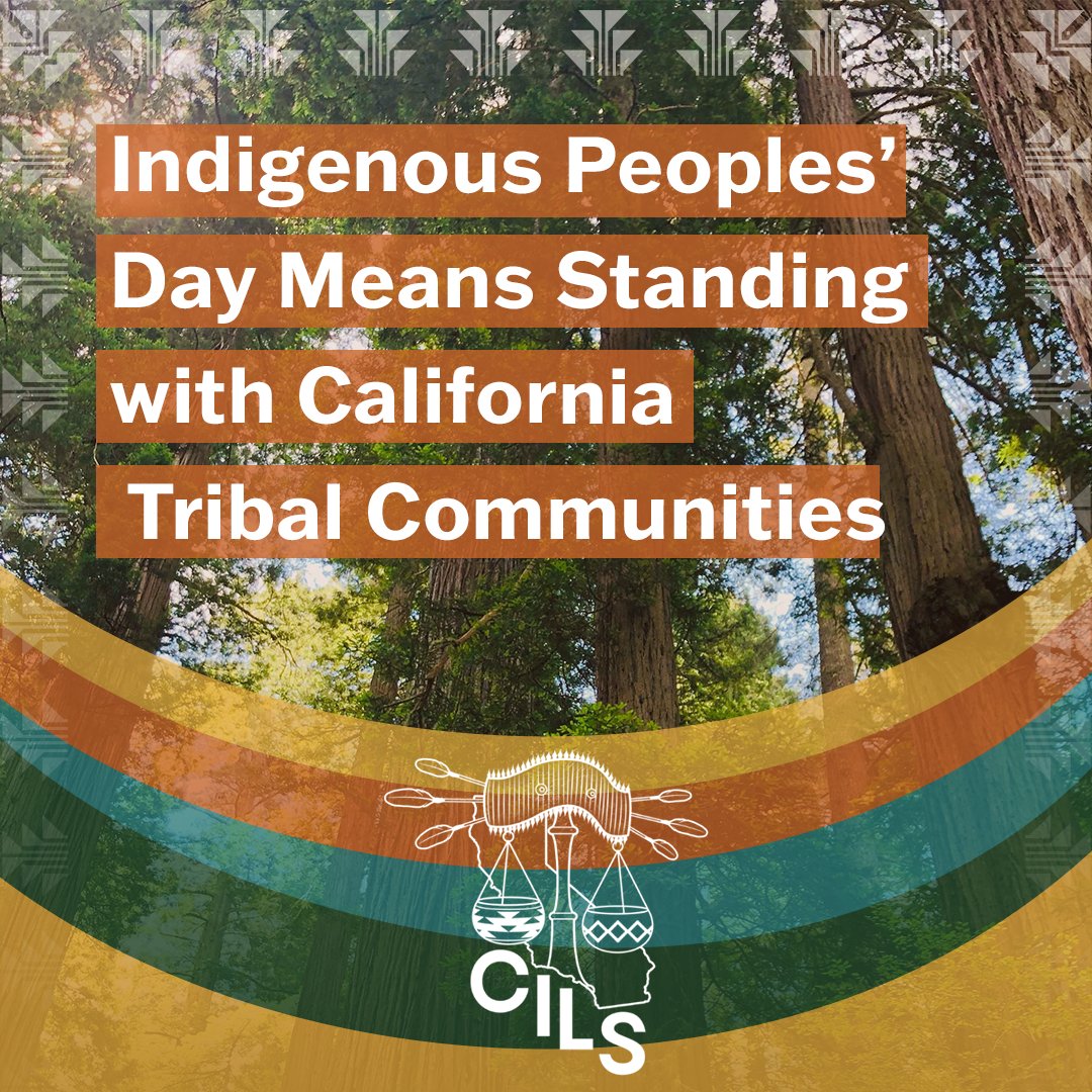 CAIndianLegal's tweet photo. On Indigenous Peoples’ Day, we honor the first peoples of this land, celebrating the strength, brilliance, dedication to community, culture, self-determination, and the generations who lead the way forward. #IndigenousPeoplesDay #NativePride #TribalJustice #CILS #Sovereignty https://t.co/VKGBXuzLSO
